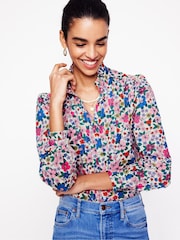 Boden Blue Felicity 100% Cotton Blouse - Image 1 of 6
