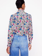Boden Blue Felicity 100% Cotton Blouse - Image 4 of 6