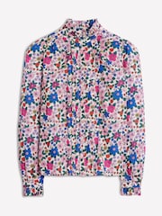 Boden Blue Felicity 100% Cotton Blouse - Image 6 of 6