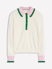 Кремовый - Джемпер с Blend и оборками Boden - Image 5 of 6