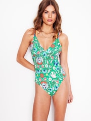 Boden Green Interest Strap Swimsuit - Image 1 of 6