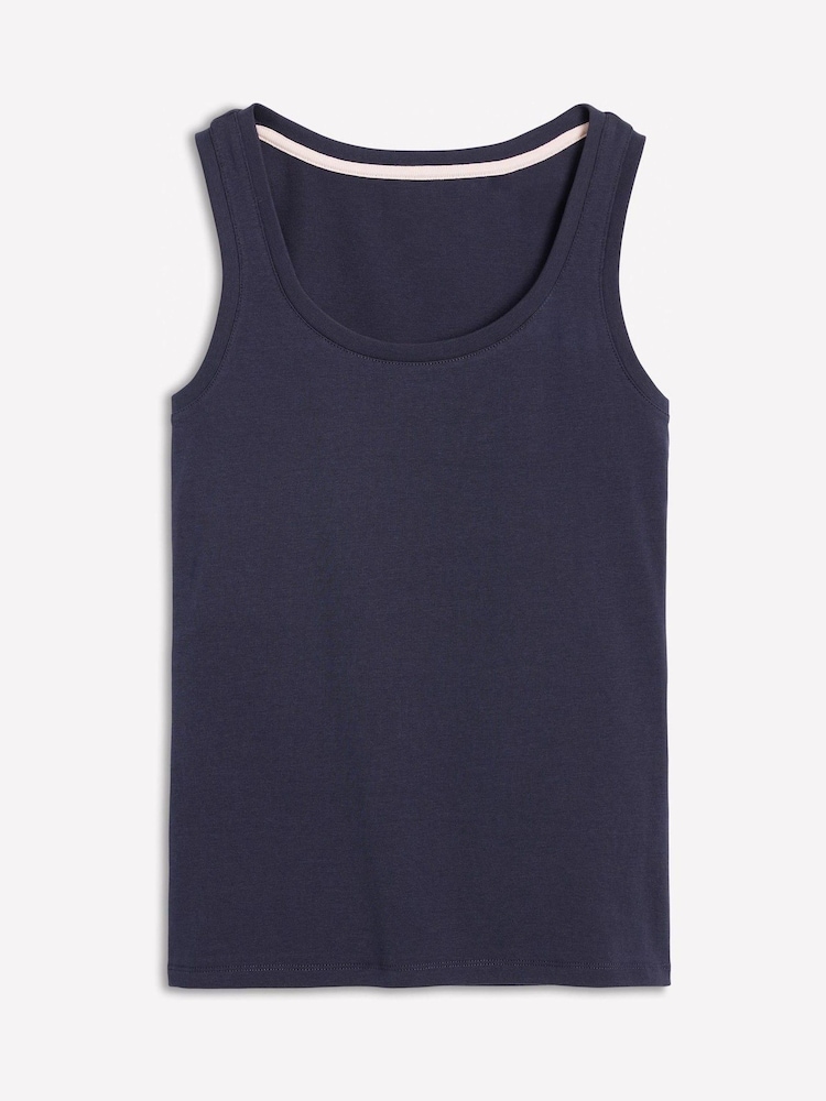 Boden Blue Essential Scoop Neck Vest - Image 5 of 5