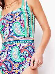Boden Blue Lefkada Square Neck Swimsuit - Image 2 of 7