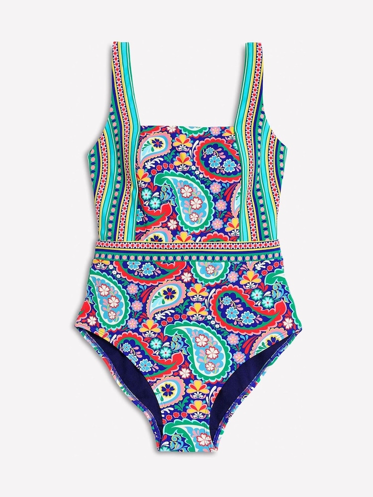 Boden Blue Lefkada Square Neck Swimsuit - Image 7 of 7