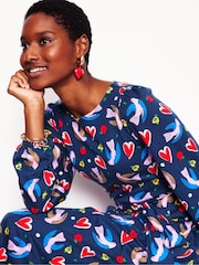 Boden Blue Leandra Jersey Midi Dress - Image 2 of 5