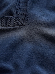 Boden Blue Emilia V-Neck Jumper - Image 7 of 7