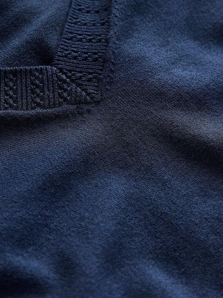 Boden Blue Emilia V-Neck Jumper - Image 7 of 7