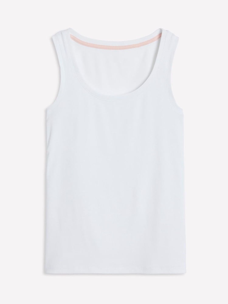 Boden White Essential Scoop Neck Vest - Image 6 of 6
