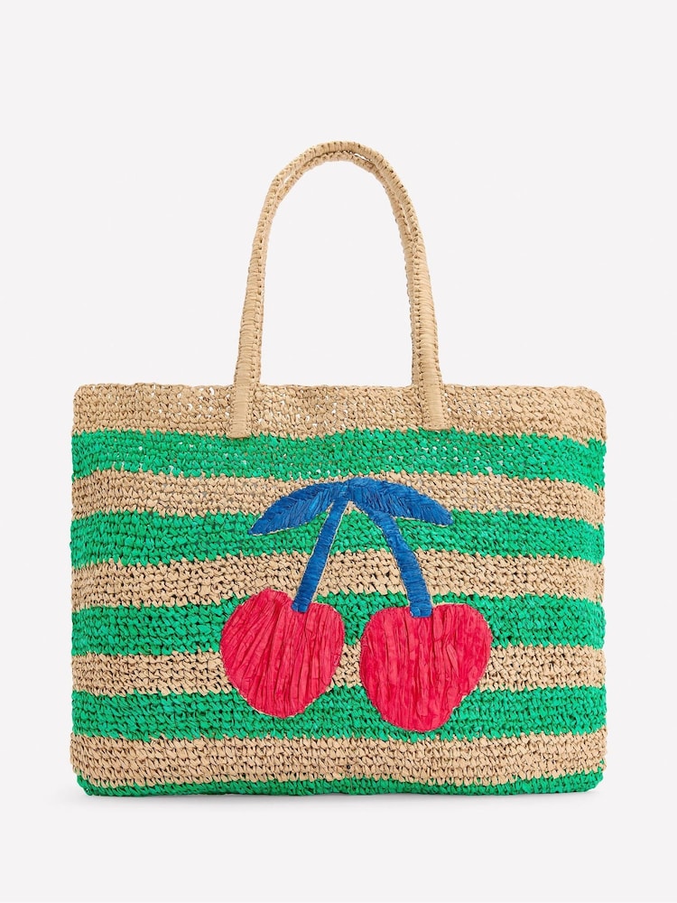 Boden Green Fun Holiday Tote Bag - Image 1 of 3