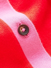 Boden Red Lara Relaxed 100% Cotton Cardigan - Image 6 of 6