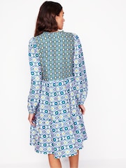 Boden Blue Esme 100% Linen Mini Dress - Image 3 of 5