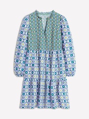 Boden Blue Esme 100% Linen Mini Dress - Image 5 of 5