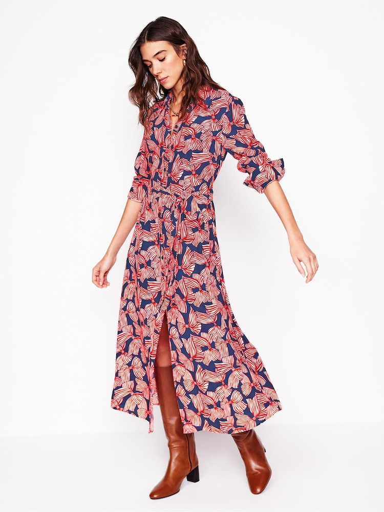 Boden Blue Kate Midi Shirt Dress - Image 2 of 5