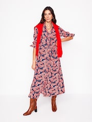 Boden Blue Kate Midi Shirt Dress - Image 4 of 5