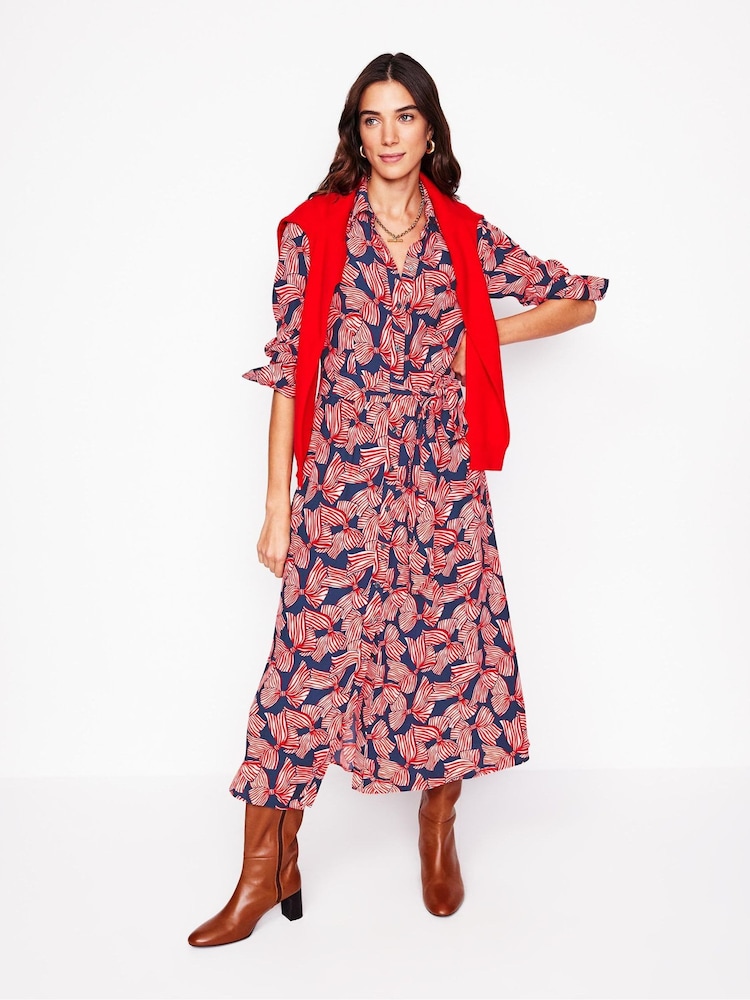 Boden Blue Kate Midi Shirt Dress - Image 4 of 5