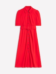 Boden Red Fashion Ponte Shirt Dress - Image 6 of 6