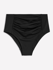 Boden Black Kythira Ruched High Waist Bikini Bottoms - Image 6 of 7