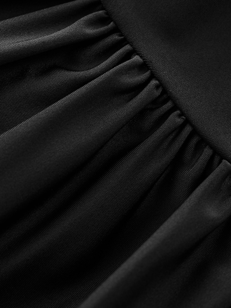 Boden Black Kythira Ruched High Waist Bikini Bottoms - Image 7 of 7