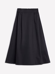 Boden Black Isabella Cotton Sateen Skirt - Image 5 of 5