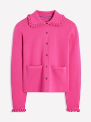 Boden Pink Jessie Frill Collared Cardigan - Image 5 of 6