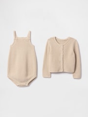 Gap Beige Cardigan Outfit Set (Newborn-24mths) - Image 1 of 3