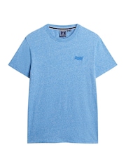 Superdry Fresh Blue Grit Essential Logo Embroidery T-Shirt - Image 6 of 7