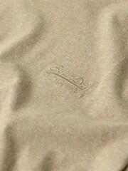 Kellanruskea Brown Marl - Superdry Essential Company Logo -kirjailtu T-paita - Kuva 8 / 8