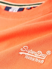 Superdry Sunburst Coral Essential Logo Embroidery T-Shirt - Image 6 of 7