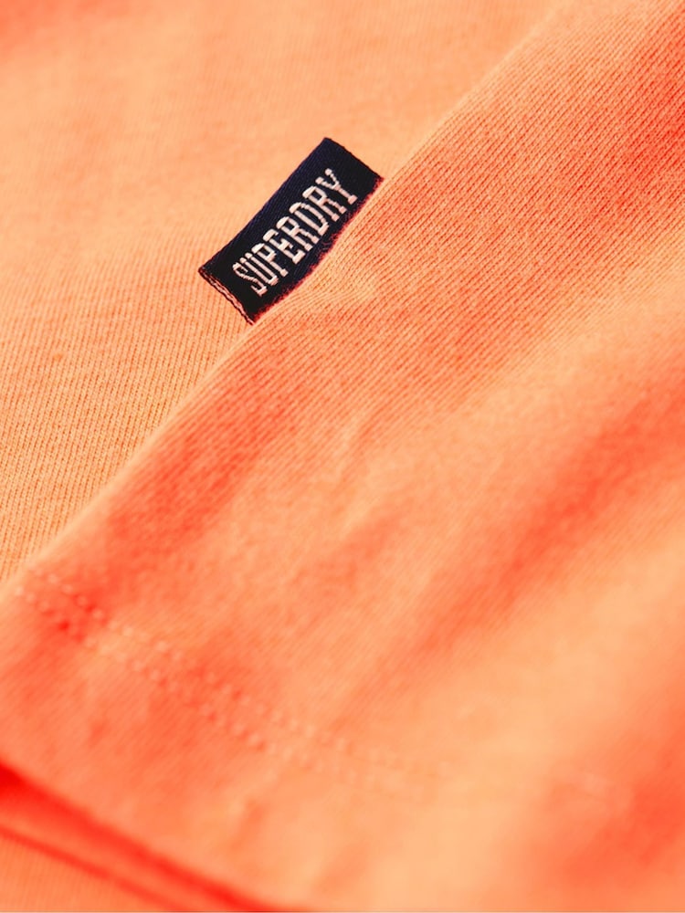 Superdry Sunburst Coral Essential Logo Embroidery T-Shirt - Image 7 of 7