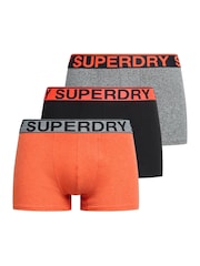 Superdry Black Orange Marl Logo Trunk Triple Pack - Image 1 of 7