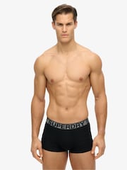 Superdry Triple Black/Grey Logo Trunk Triple Pack - Image 3 of 5