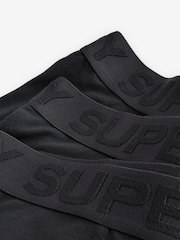 Superdry Black Logo Boxer Triple Pack - Image 4 of 8