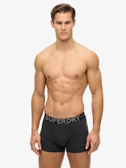 Черный меланжевый Raven - Superdry Logo Boxer Triple Pack - Изображение 5 из 7