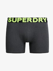 Superdry Navy Blue Stripe Logo Boxer Triple Pack - Image 5 of 8