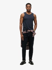 Superdry Eclipse Navy Essential Logo Slim Fit Vest Top - Image 3 of 6