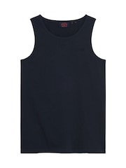 Superdry Eclipse Navy Essential Logo Slim Fit Vest Top - Image 5 of 6