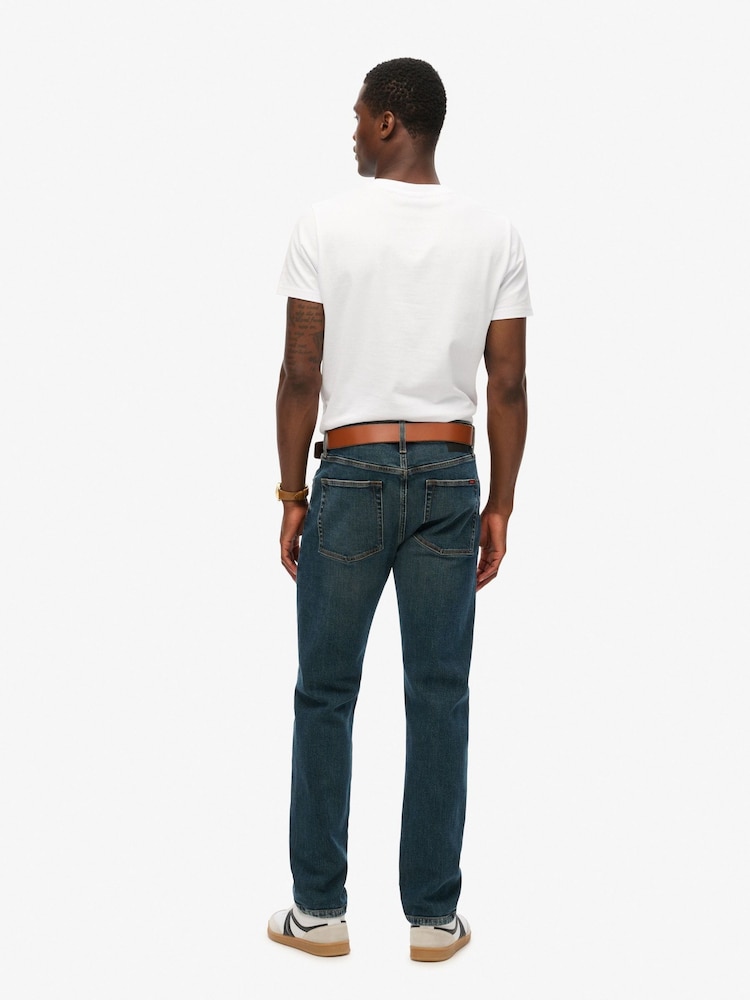 Superdry Viper Vintage Indigo Slim Vintage Straight Jeans - Image 4 of 7