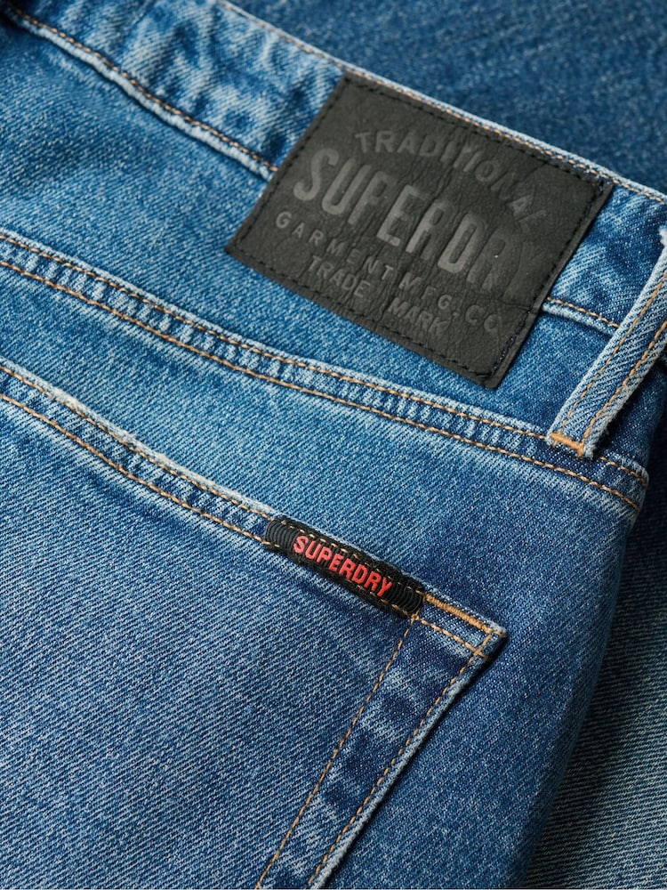 Superdry Buck Blue Slim Vintage Jeans - Image 7 of 7 Superdry Buck Blue Slim Vintage Jeans - Image 7 of 7