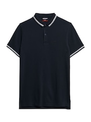 Темно-синий Eclipse - Футболка-поло свободного кроя с контрастной отделкой Superdry Sportswear - Изображение 5 из 6