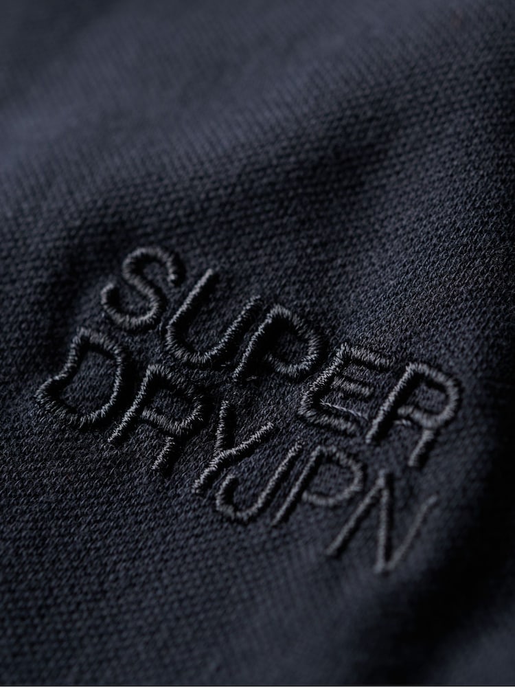 Темно-синий Eclipse - Футболка-поло свободного кроя с контрастной отделкой Superdry Sportswear - Изображение 6 из 6
