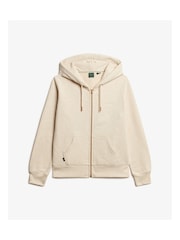 Superdry Cream Essential Logo Zip Hoodie - Image 4 of 5