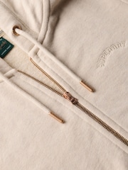 Superdry Cream Essential Logo Zip Hoodie - Image 5 of 5