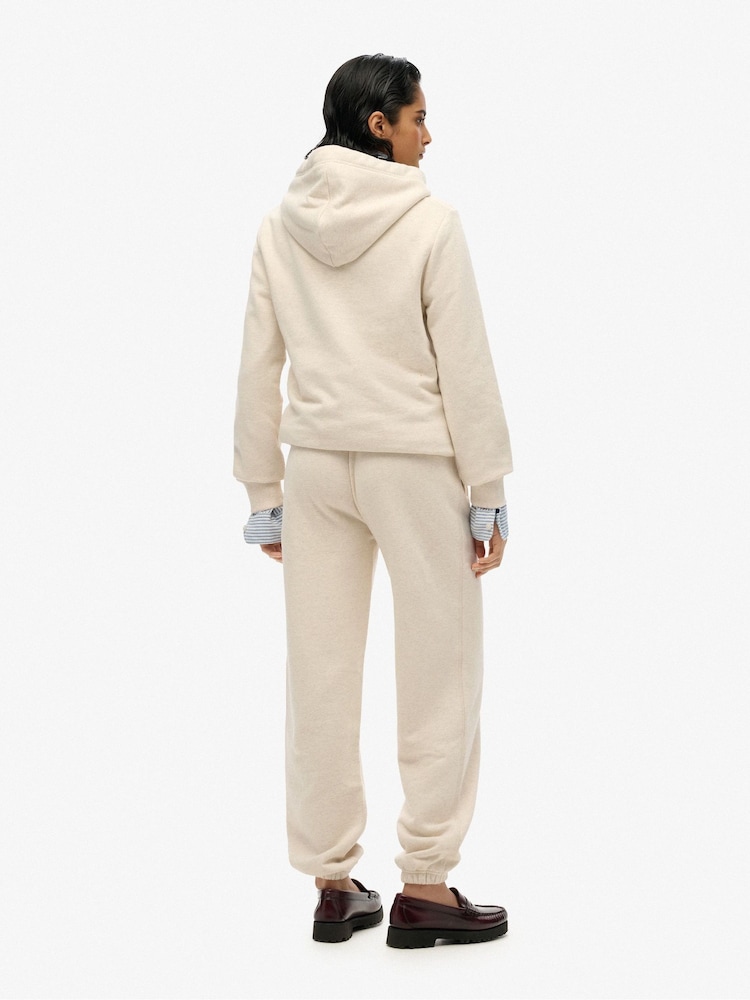 Superdry Cream Essential Logo Joggers - Image 2 of 7