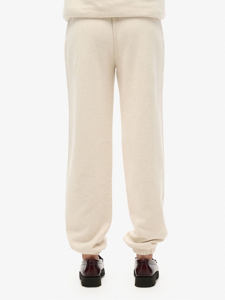 Superdry Cream Essential Logo Joggers - Image 5 of 7