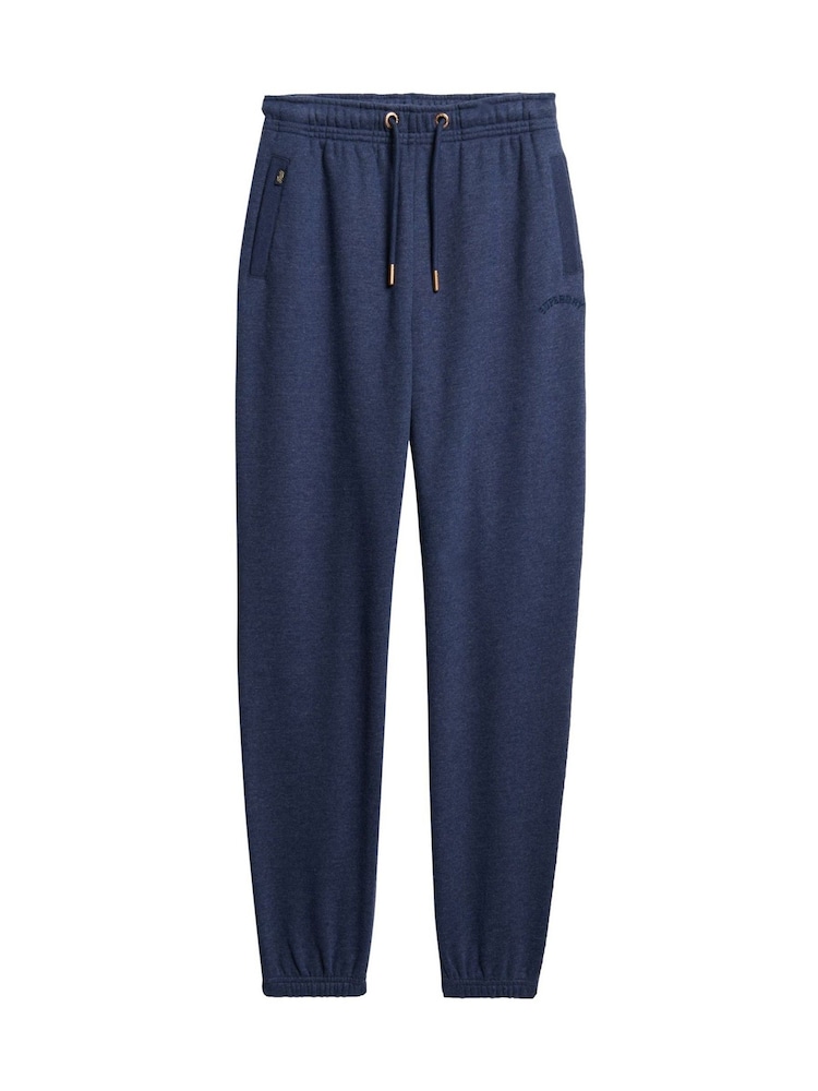 Superdry Blue Essential Logo Joggers - Image 6 of 7