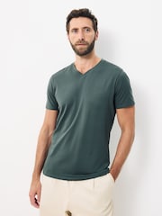 Blue Regular Fit 100% Cotton V-Neck Layering T-Shirts 5 Pack - Image 4 of 13