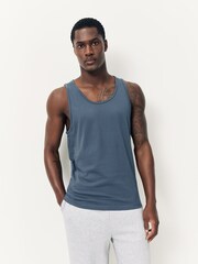 Blue/Grey Rib Vests 5 Pack - Image 11 of 12