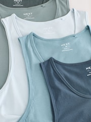 Azul/Cinza - Pacote Rib Vests 5 - Imagem 8 de 8