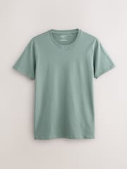 Blue Slim Fit 100% Cotton Layering T-Shirts 5 Pack - Image 10 of 13