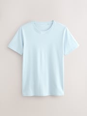 Blue Slim Fit 100% Cotton Layering T-Shirts 5 Pack - Image 6 of 8